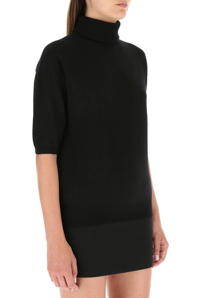 Shop Saint Laurent Black Cashmere Sweater Nd  Donna S