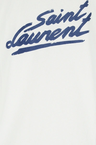 Shop Saint Laurent Black Cotton T-shirt Black  Uomo S