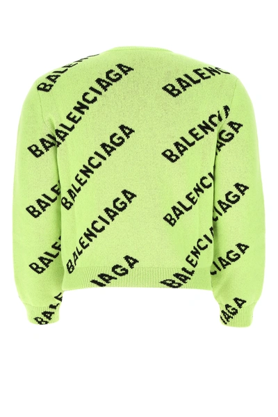 Shop Balenciaga Embroidered Wool Blend Sweater Nd  Uomo M