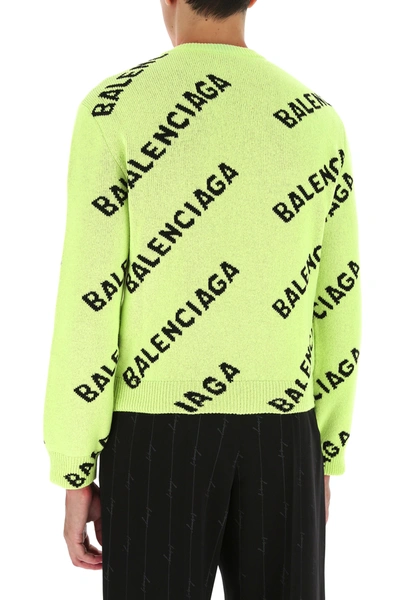 Shop Balenciaga Embroidered Wool Blend Sweater Nd  Uomo M