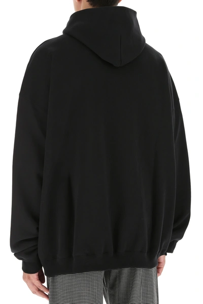Shop Balenciaga Black Cotton Sweatshirt Nd  Uomo 2xs