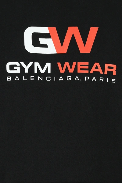 Shop Balenciaga Black Cotton Sweatshirt Nd  Uomo 2xs