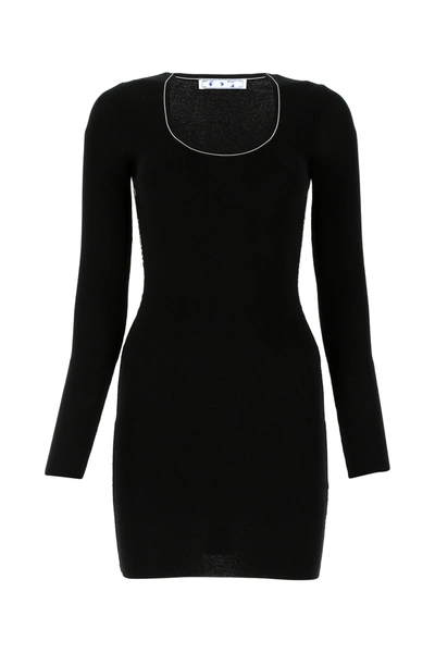 Off-white Logo-embellished Side Panelled Dress