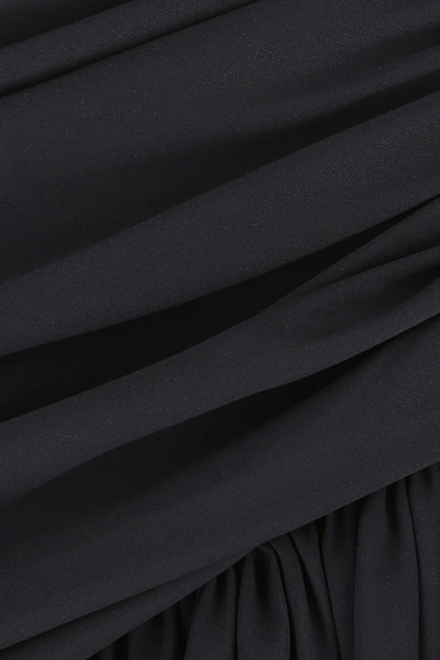 Shop Alexandre Vauthier Black Stretch Silk Dress Nd  Donna 38f