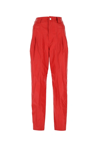 Shop Koché Red Synthetic Leather Pant Nd Koche Donna 40f