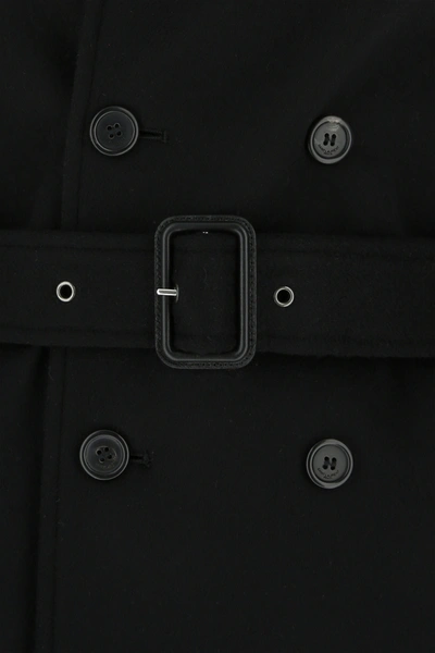 Shop Saint Laurent Black Wool Blend Coat  Nd  Donna 40f