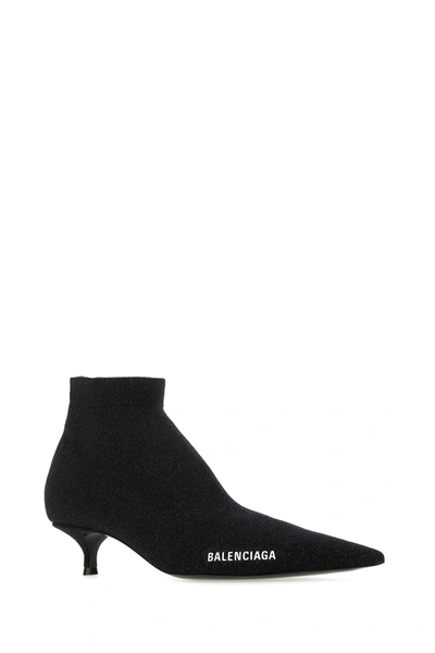 Shop Balenciaga Black Fabric Ankle Boots  Nd  Donna 40