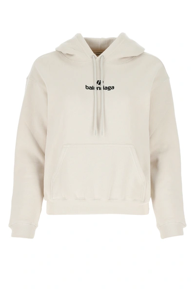 Shop Balenciaga Sand Cotton Sweatshirt Beige  Donna S