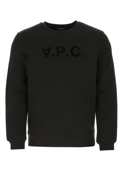 Shop Apc Melange Grey Cotton Sweatshirt Nd A.p.c. Uomo L