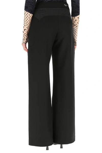 Shop Marine Serre Black Wool Palazzo Pant Nd  Donna S