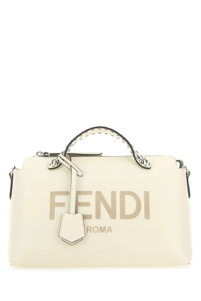 Shop Fendi Ivory Leather Medium By The Way Handbag Nd  Donna Tu