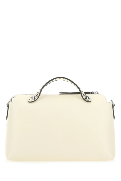 Shop Fendi Ivory Leather Medium By The Way Handbag Nd  Donna Tu