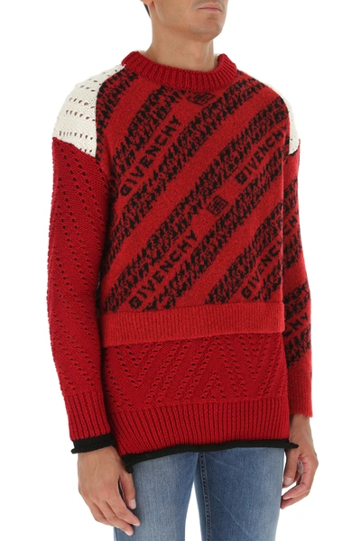 Shop Givenchy Multicolor Wool Blend Sweater Nd  Uomo S