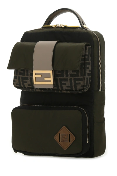 Shop Fendi Multicolor Nylon Backpack Nd  Uomo Tu