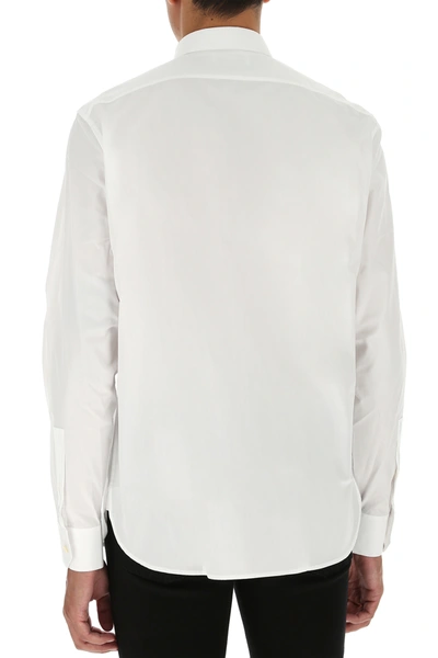 Shop Saint Laurent White Poplin Shirt Nd  Uomo 42