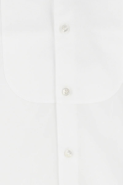 Shop Saint Laurent White Poplin Shirt Nd  Uomo 42