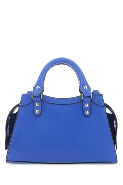 Shop Balenciaga Blue Leather Mini Neo Classic City Handbag Nd  Donna Tu