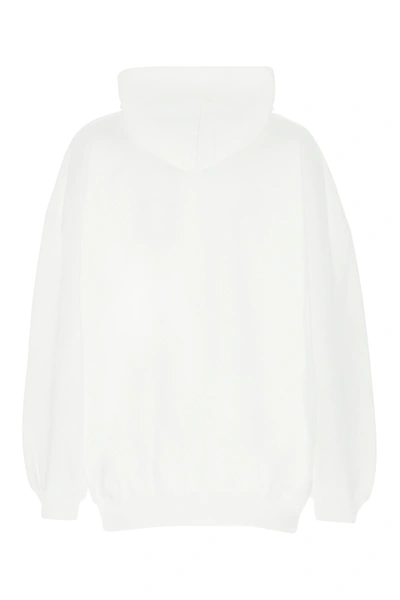 Shop Balenciaga White Cotton Oversize Sweatshirt Nd  Donna Xs