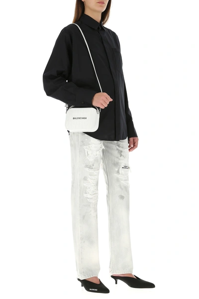 Shop Balenciaga White Leather Xs Everyday Handbag Nd  Donna Tu