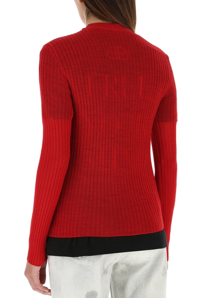 Shop Balenciaga Red Wool Sweater Nd  Donna S