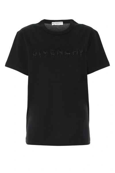 Shop Givenchy Black Cotton T-shirt Black  Donna S
