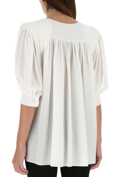 Shop Givenchy Ivory Crepe Top Nd  Donna 36f