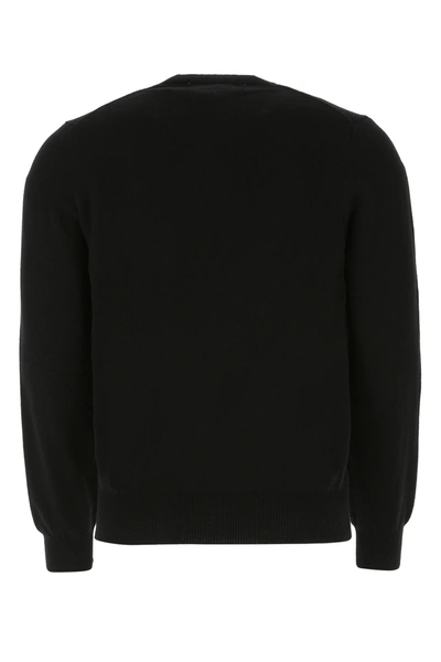 Shop Comme Des Garçons Play Black Wool Sweater  Black Comme Des Garcons Play Uomo M