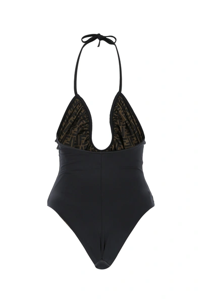 Shop Fendi Black Stretch Nylon Swimsuit Nd  Donna 38
