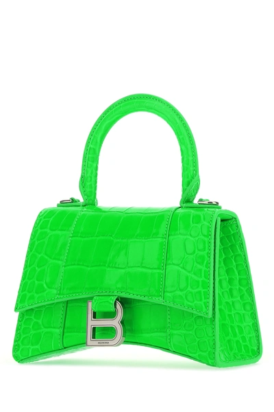 Shop Balenciaga Fuchsia Leather Xs Hourglass Handbag Nd  Donna Tu