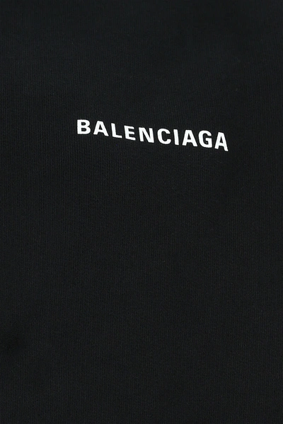 Shop Balenciaga Black Cotton Oversize Sweatshirt  Nd  Donna 2xs
