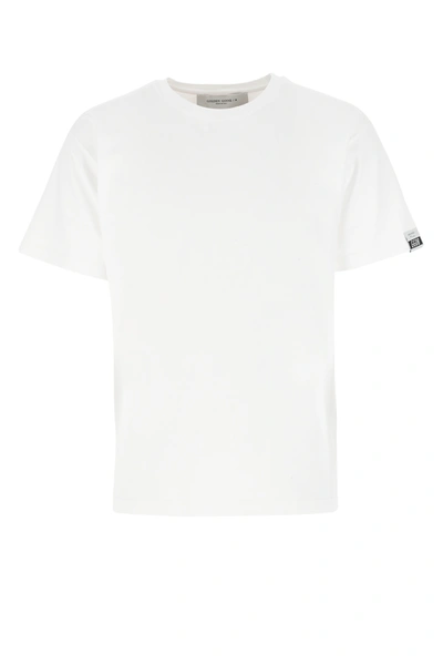Shop Golden Goose White Cotton T-shirt Nd  Deluxe Brand Uomo S