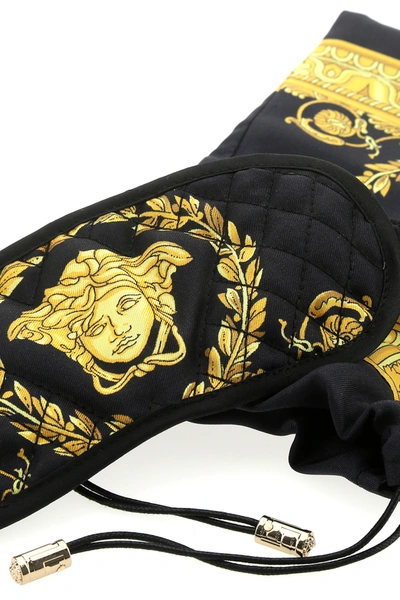 Versace Black & Gold Barocco Eye Mask