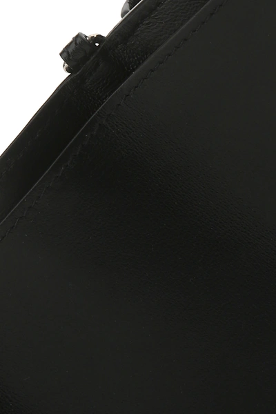 Shop Balenciaga Black Leather Mini Hourglass Wallet Black  Donna Tu
