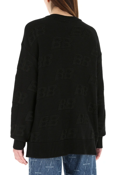 Shop Balenciaga Black Cotton Oversize Sweater Nd  Donna Xs