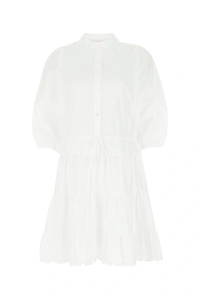 Shop See By Chloé White Cotton Dress Nd See By Chloe Donna 40f