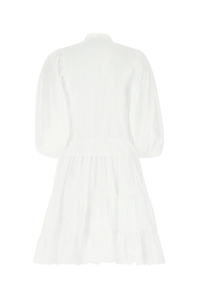Shop See By Chloé White Cotton Dress Nd See By Chloe Donna 40f