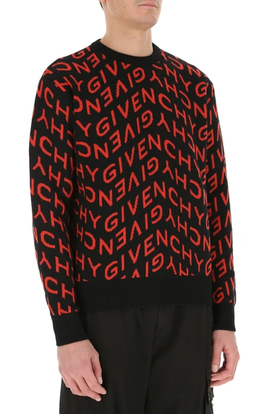 Shop Givenchy Embroidered Wool Sweater Nd  Uomo Xs