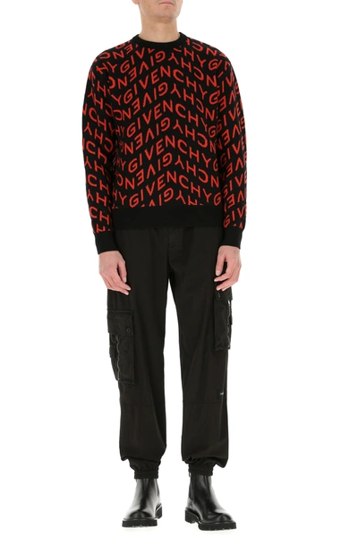 Shop Givenchy Embroidered Wool Sweater Nd  Uomo Xs