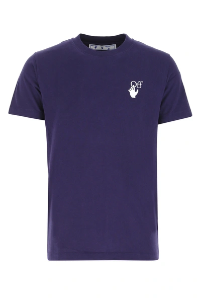 Shop Off-white Purple Cotton T-shirt Nd Off White Uomo M
