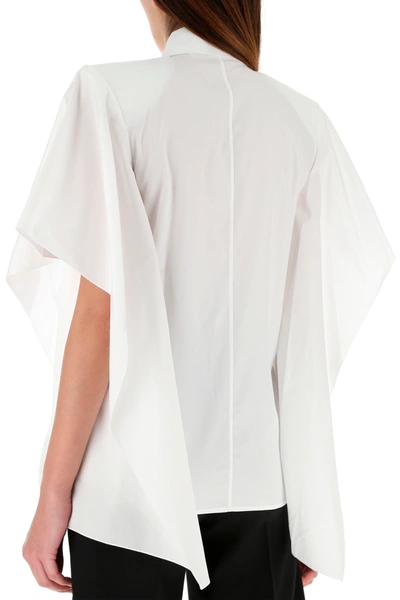 Shop Off-white White Poplin Blouse Nd Off White Donna 38