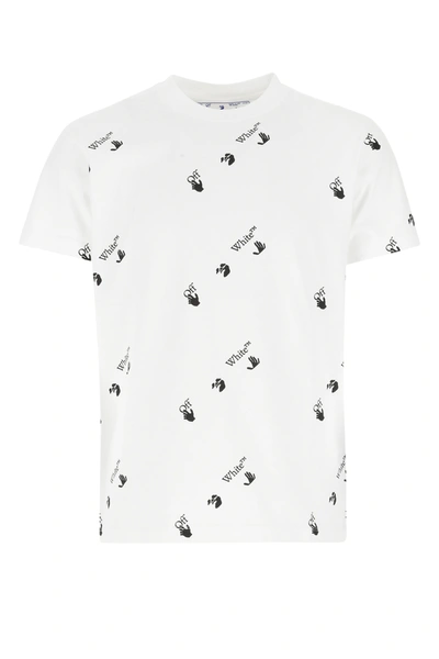 Shop Off-white Printed Cotton T-shirt Nd Off White Uomo S