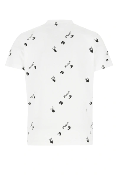 Shop Off-white Printed Cotton T-shirt Nd Off White Uomo S