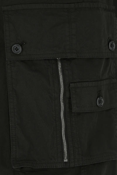 Shop Dolce & Gabbana Black Stretch Cotton Blend Cargo Pant  Nd  Uomo 52
