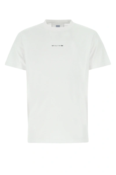 Shop Alyx Chalk Cotton And Polyester T-shirt White  Uomo S