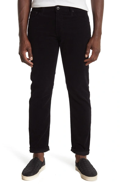 Shop Ag The Graduate Tailored Leg Jeans In Super Black