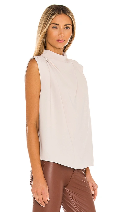 Shop Amanda Uprichard Sleeveless Fabienne Top In Bone