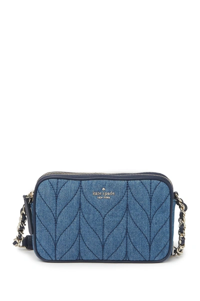 Shop Kate Spade Kendall Quilted Crossbody Bag In Denim