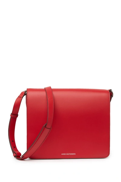 Shop Aimee Kestenberg Mariah Large Messenger Bag In Cherry Red
