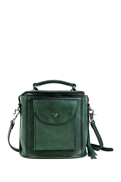 Shop Old Trend Isla Leather Crossbody Bag In Vintage Green