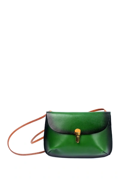 Shop Old Trend Ada Leather Crossbody Bag In Green